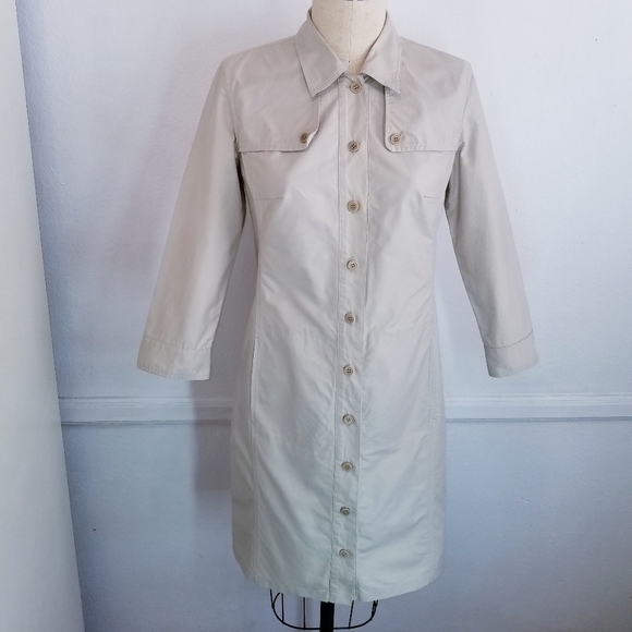 🌸Max Mara WeekendBeige Cotton Trench Coat8